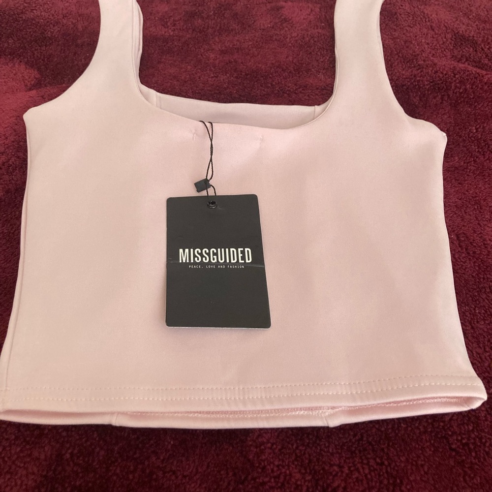 Misguided - NWT -top cradle pink - size 2 (Juniors)